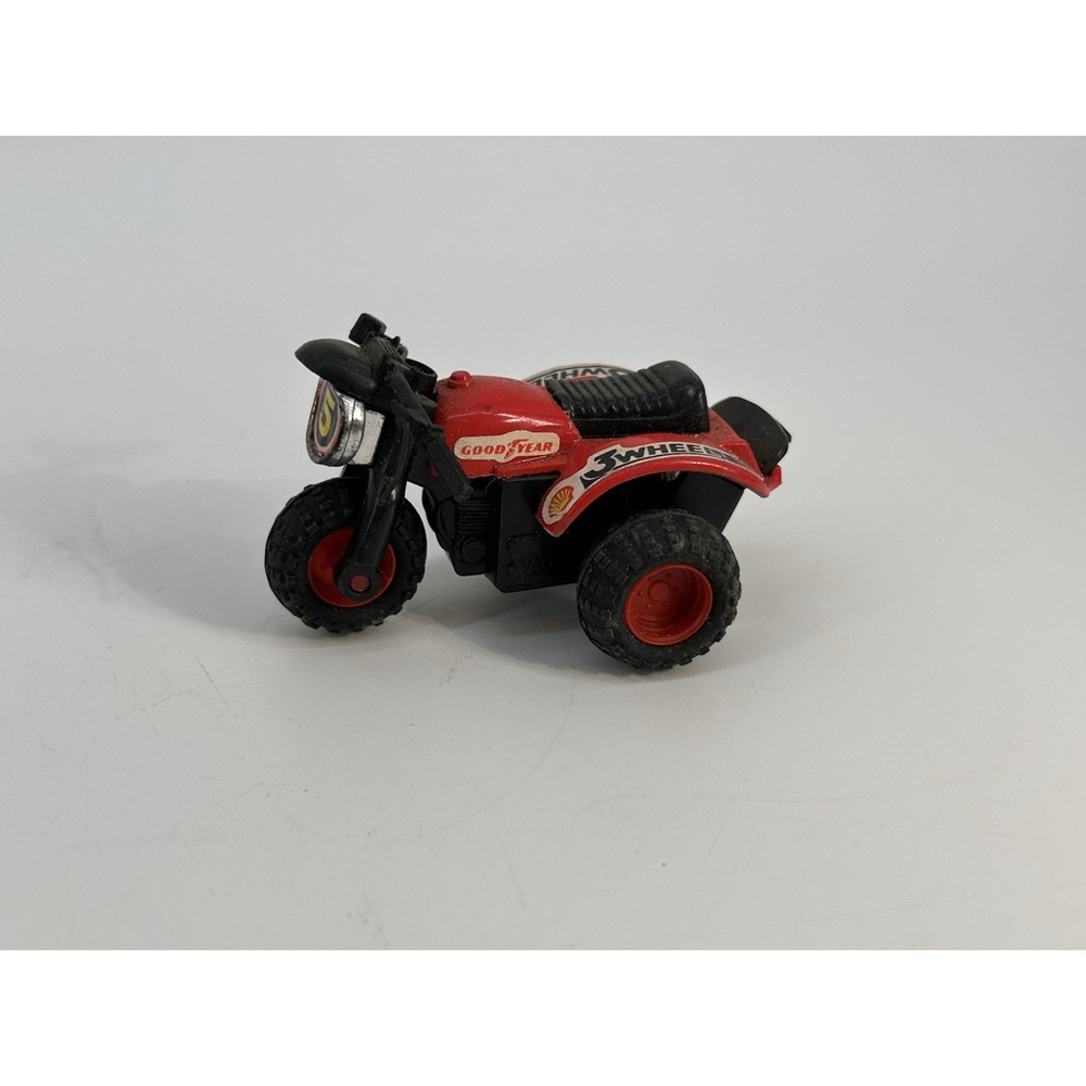 Vintage Koni 250 Texaco Three 3 Wheeler Trike Pull Back Toy Red